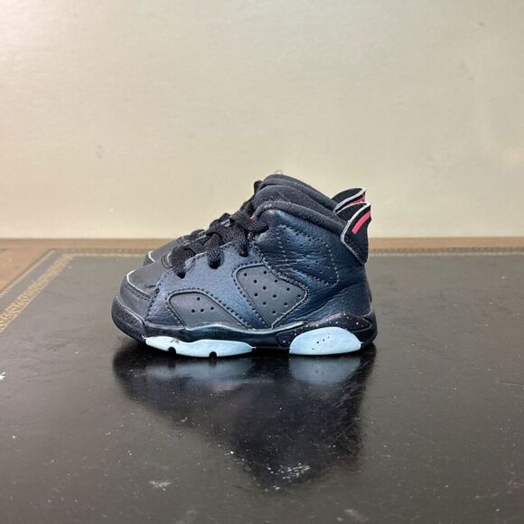 Nike Air Jordan 6 Retro Anthracite Grey Infrared 645127-008 Toddler Td Size 5C - Picture 3 of 5